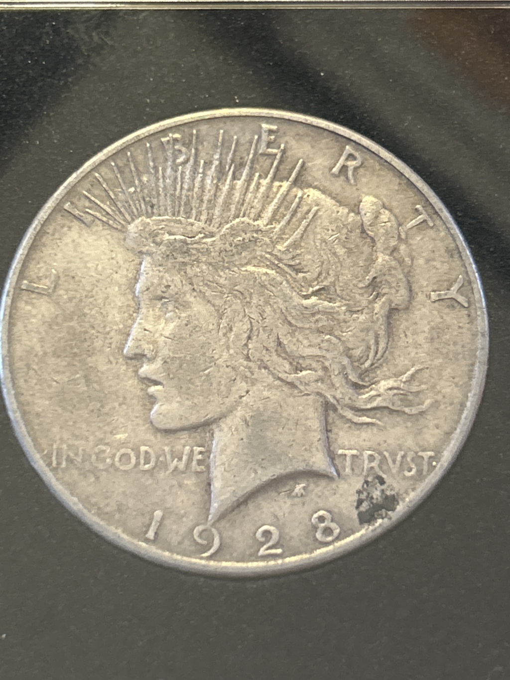 1928 S Silver Peace Dollar - EF