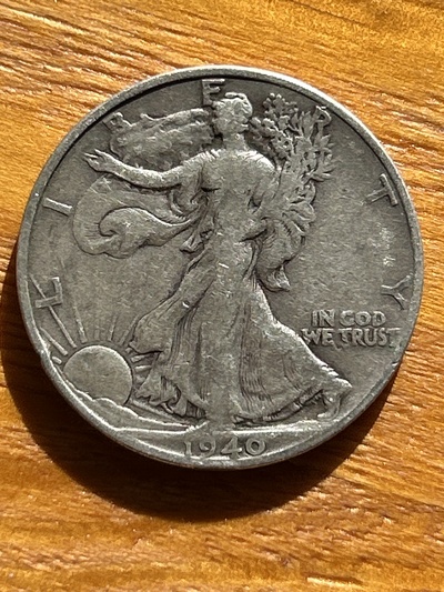 1940 S Liberty Walking Half Dollar - VG