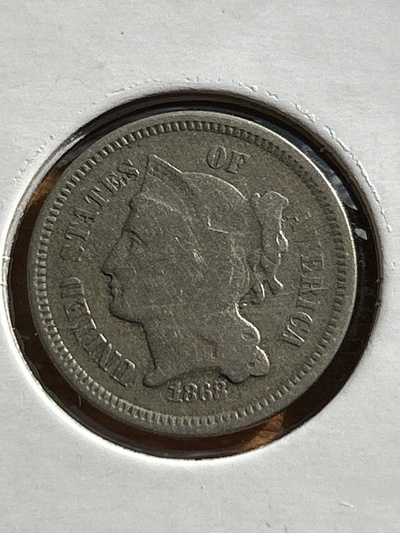 1868 VG Nicket Three Cent