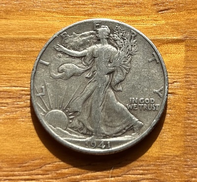 1941 Liberty Walking Half Dollar