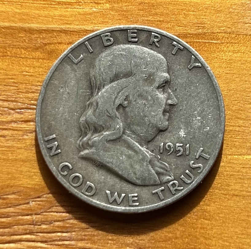 1951 D Franklin Half Dollar in Good Condition