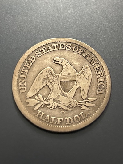 1864-S Liberty Seated Half Dollar