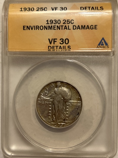 1930 Standing Liberty Quarter - VF-30 Details