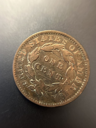 1834 Coronet Head Cent - VF