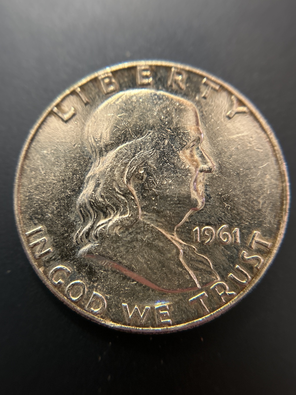 1961 Franklin Half Dollar - AU50