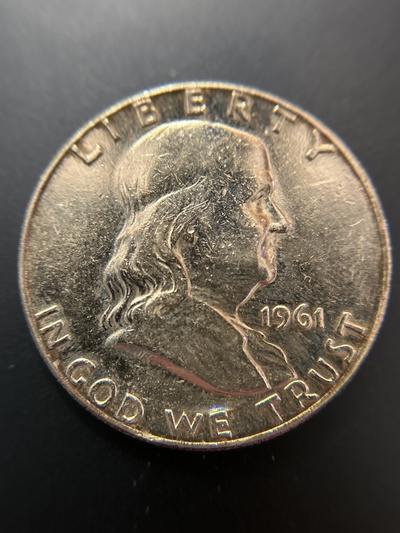 1961 Franklin Half Dollar - AU50