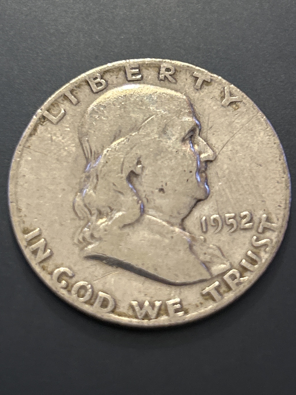 1952 D Franklin Half Dollar - VF