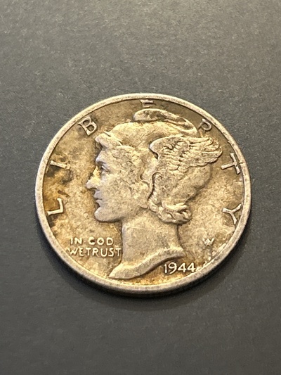1944 Winged Liberty Dime - VF