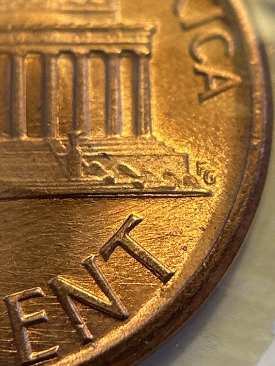 1988 Lincoln Cent - Double-Die Reverse - AU