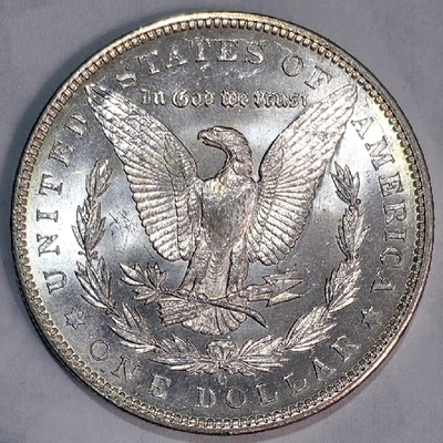 1904 O MORGAN SILVER DOLLAR $1 US COIN GOLDEN TONED PL NICE LUSTER AU BU MS UNC