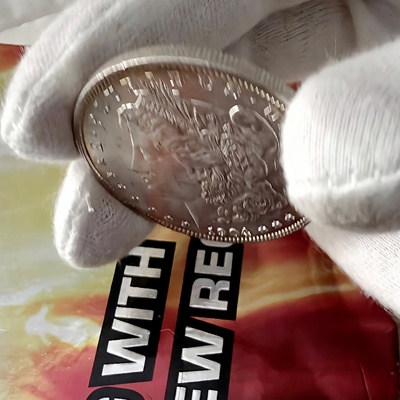 1904 O MORGAN SILVER DOLLAR $1 US COIN GOLDEN TONED PL NICE LUSTER AU BU MS UNC