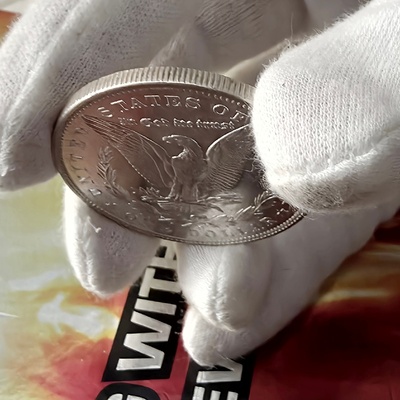 1904 O MORGAN SILVER DOLLAR $1 US COIN GOLDEN TONED PL NICE LUSTER AU BU MS UNC