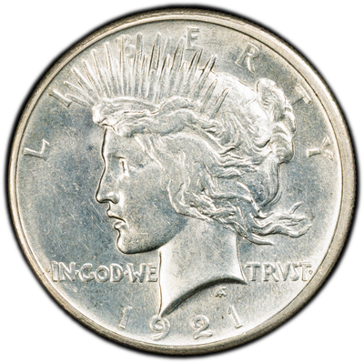 1921 High Relief Peace Dollar - PCGS MS62