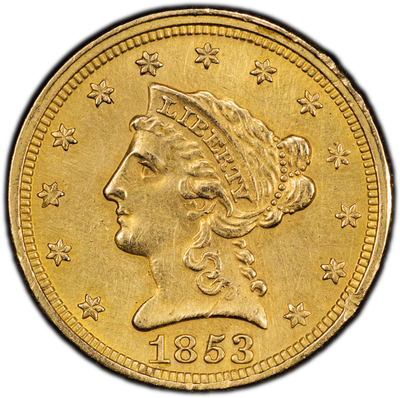 Gold $2.50 Liberty Head - PCGS AU