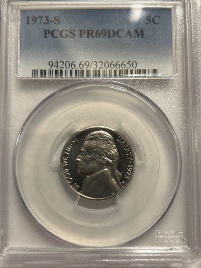 High Grade 1973-S Proof Nickel