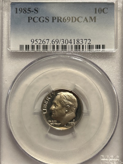 1985-S Dime - PR69 DCAM