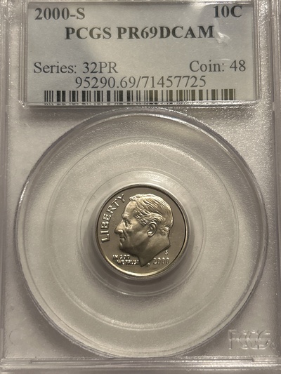 2000-S Dime - PR69 DCAM