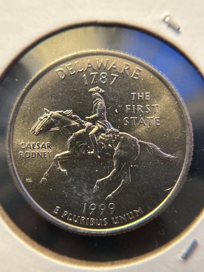 1999 D Deleware Quarter - MS-65