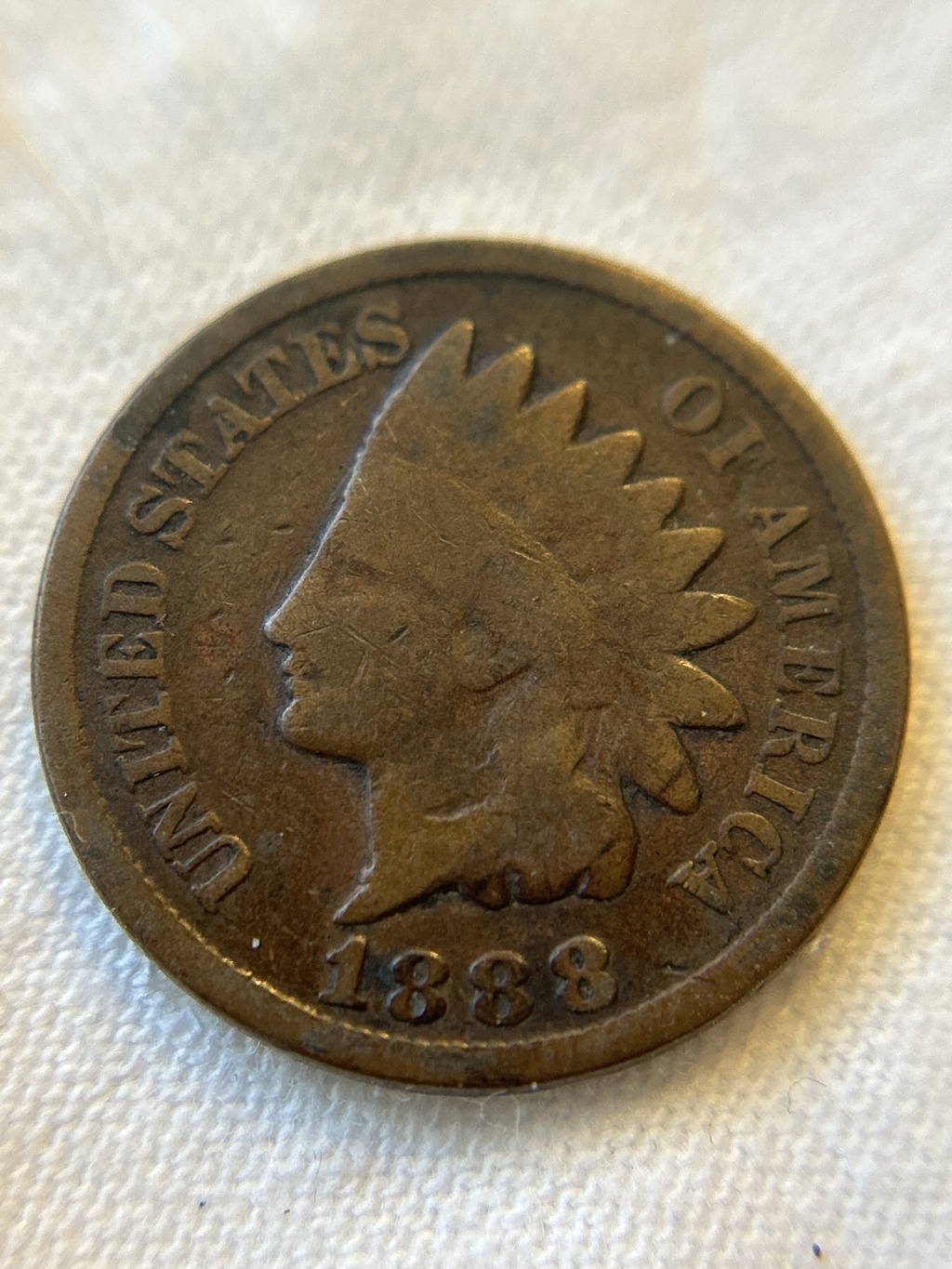 1888 Indian Head Cent - VG