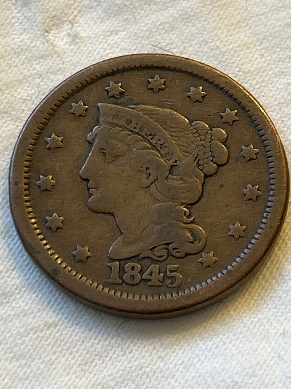 1845 Large Cent - G