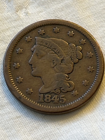 1845 Large Cent - G