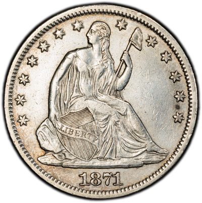 1871-S Seated Liberty Half Dollar - XF Detail