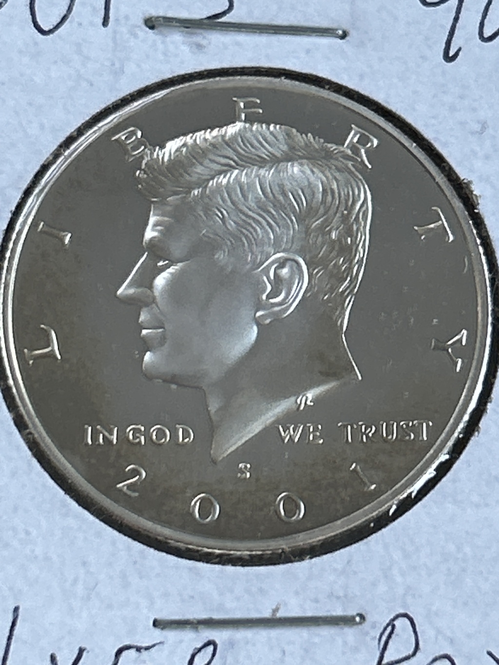 2001-S Silver Proof Kennedy Half Dollor