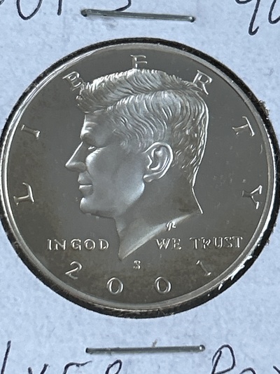 2001-S Silver Proof Kennedy Half Dollor