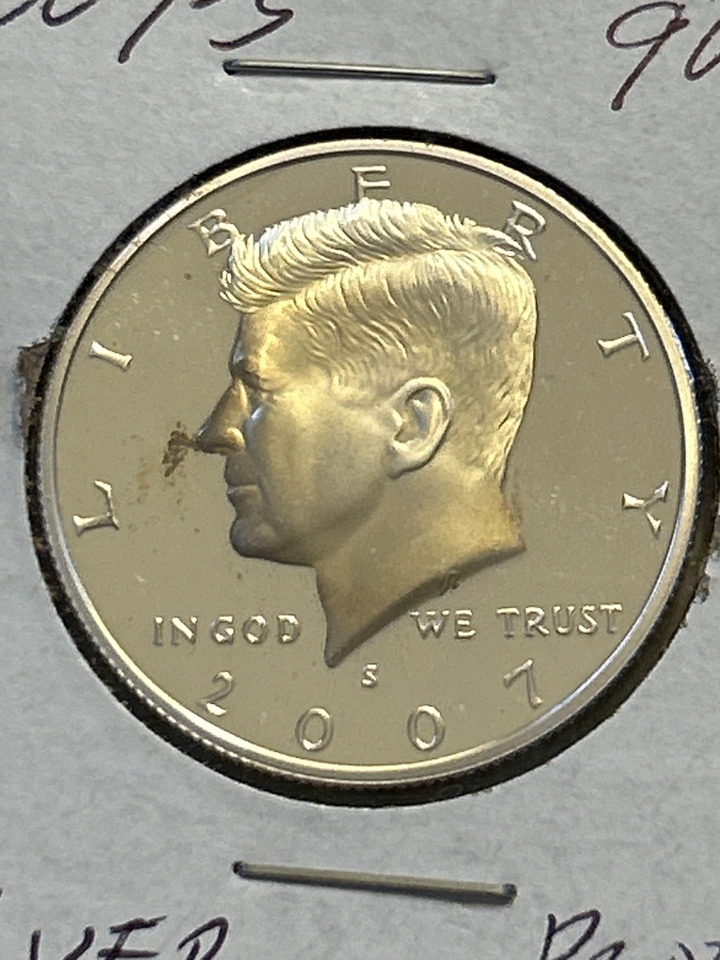 2007-S Silver Proof Kennedy Half Dollor