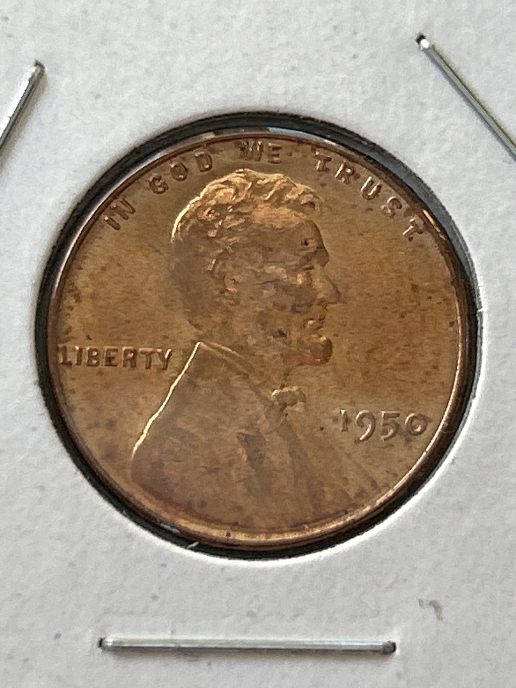 1950 Lincoln Wheat Cent - AU-55