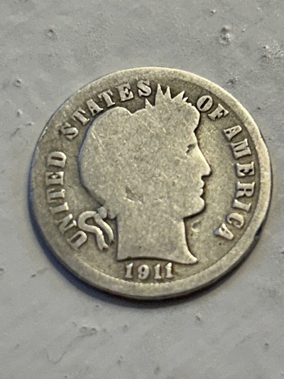 1911 Barber Dime - G