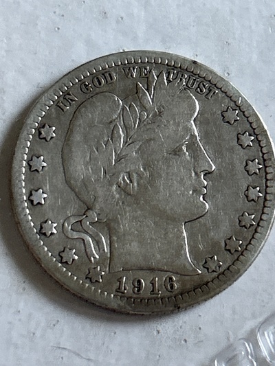 1916 D Barber Quarter - F