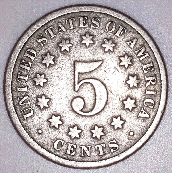 1875 Shield Nickel