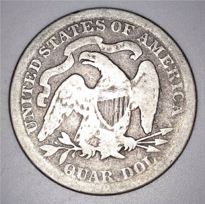 1891 Seated Liberty Quarter
