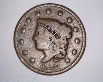 1837 Coronet Head Large Cent