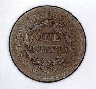 1856 Braided Hair Large Cent