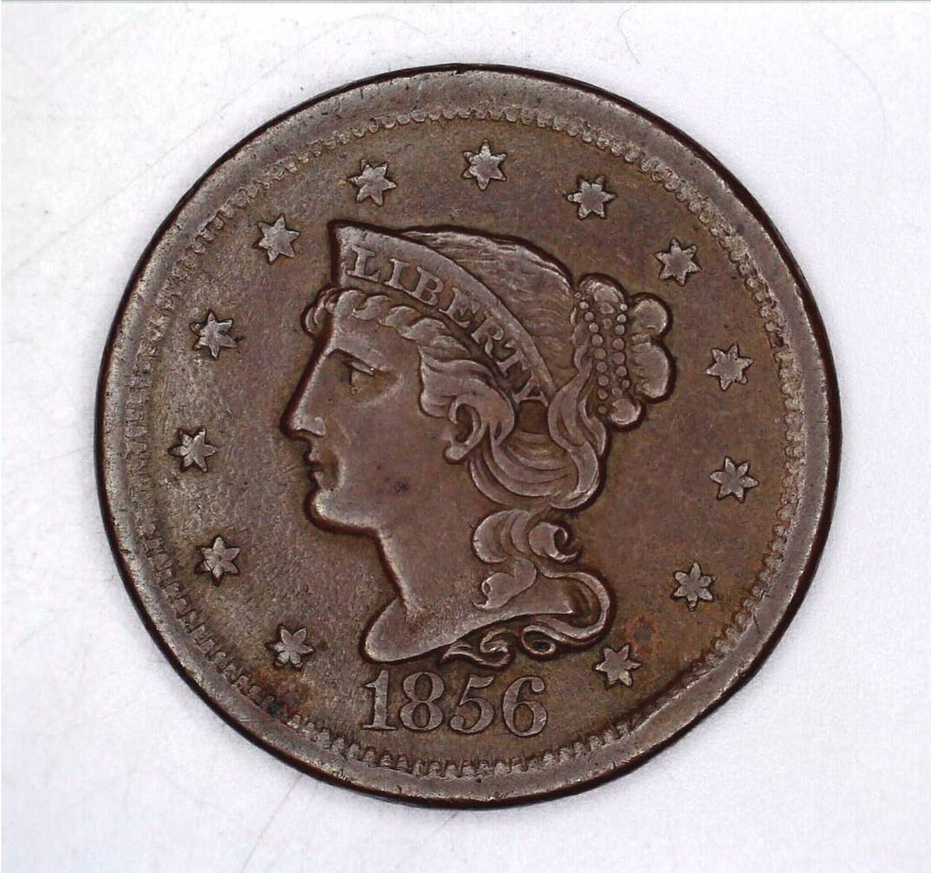 1856 Braided Hair Large Cent