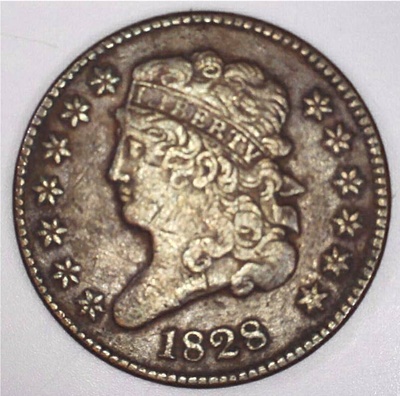 1828 Half Cent - 13 stars