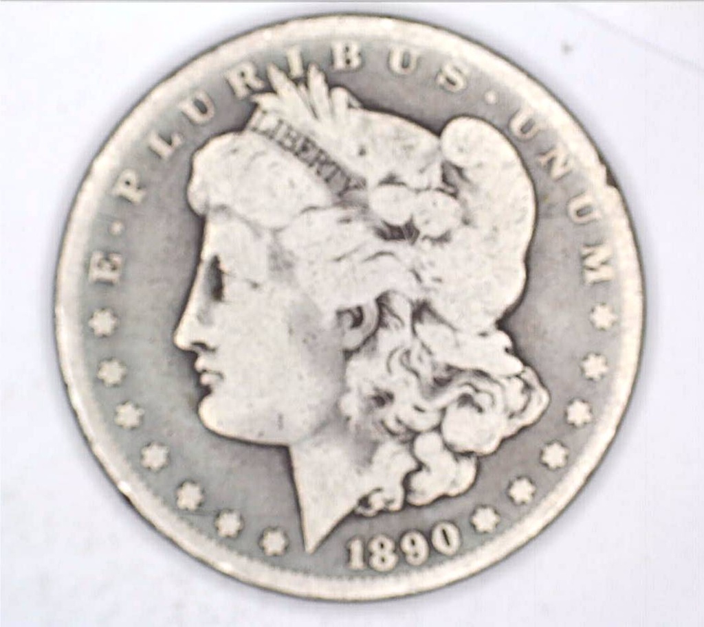 1890cc Morgan Silver Dollar