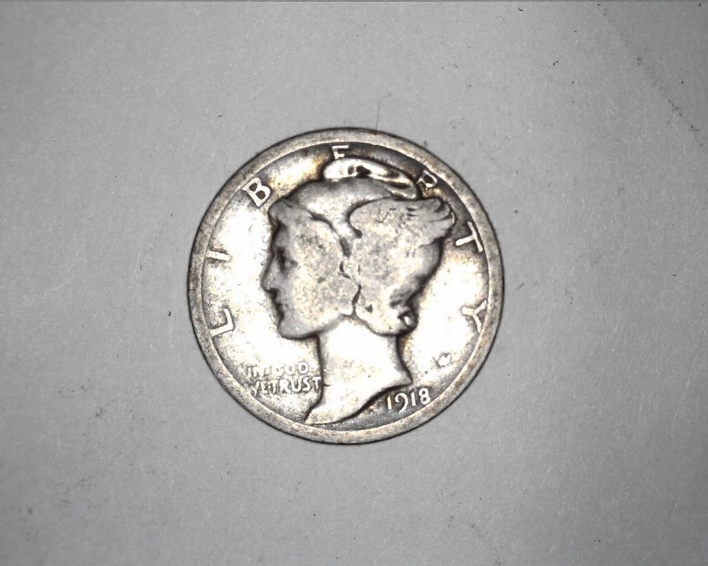 1918 Mercury Dime