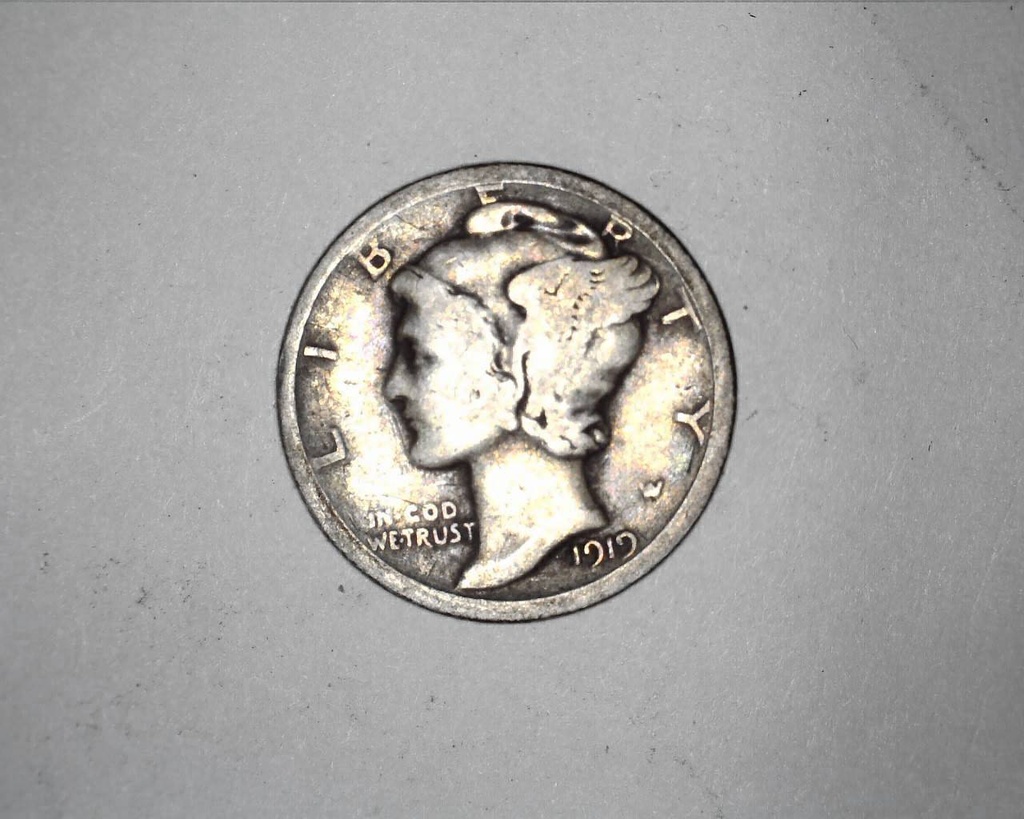 1919 Mercury Dime