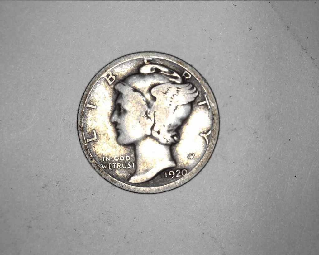1920 Mercury Dime