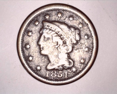 1851 Large Cent