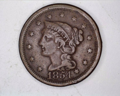 1854 Large Cent