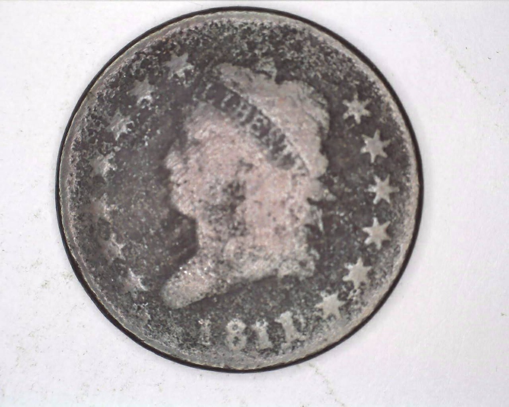 1811 rare last 1 over 0 Large Cent