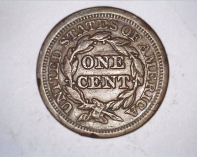 1853 Braided Hair Large Cent