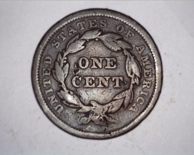 1842 Braided Hair Large Cent