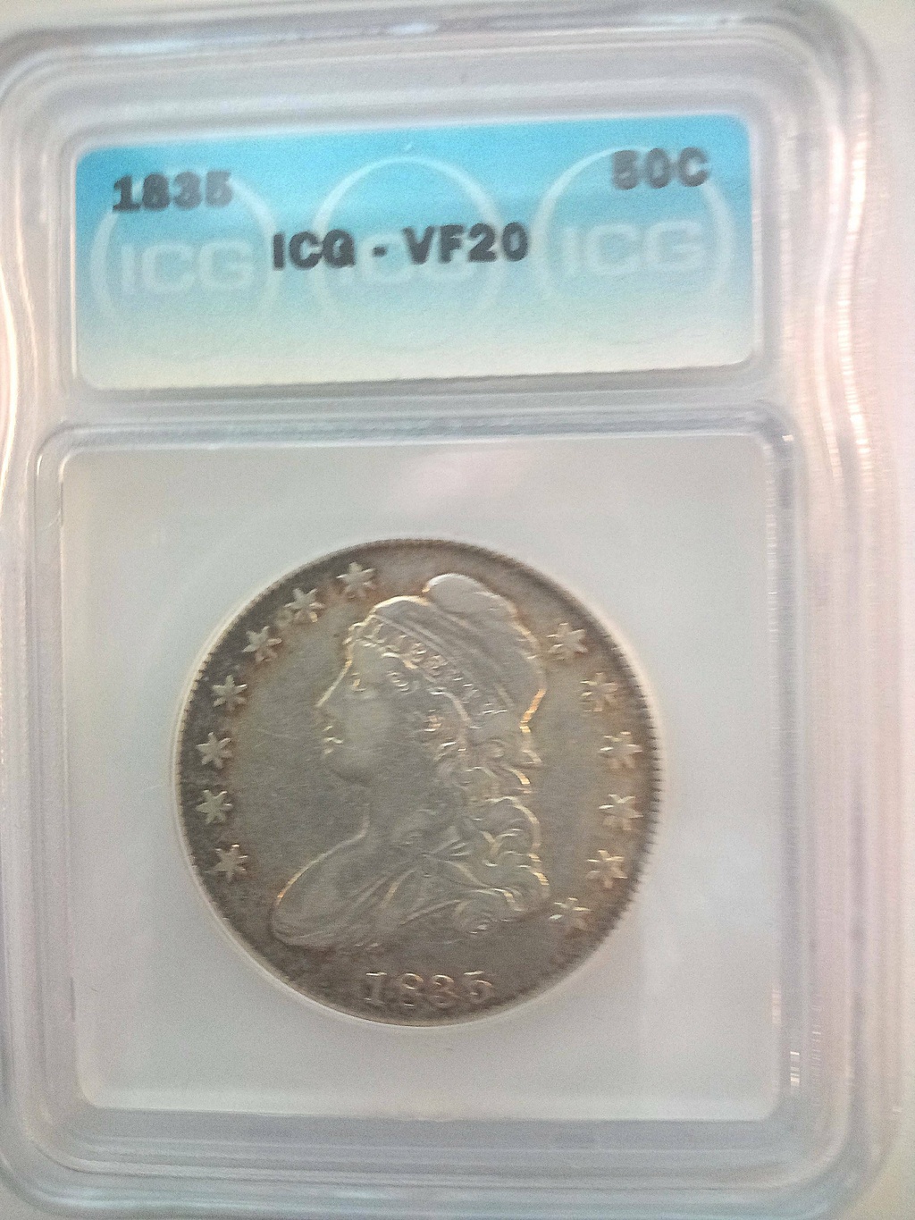 1835 Capped Bust Half Dollar