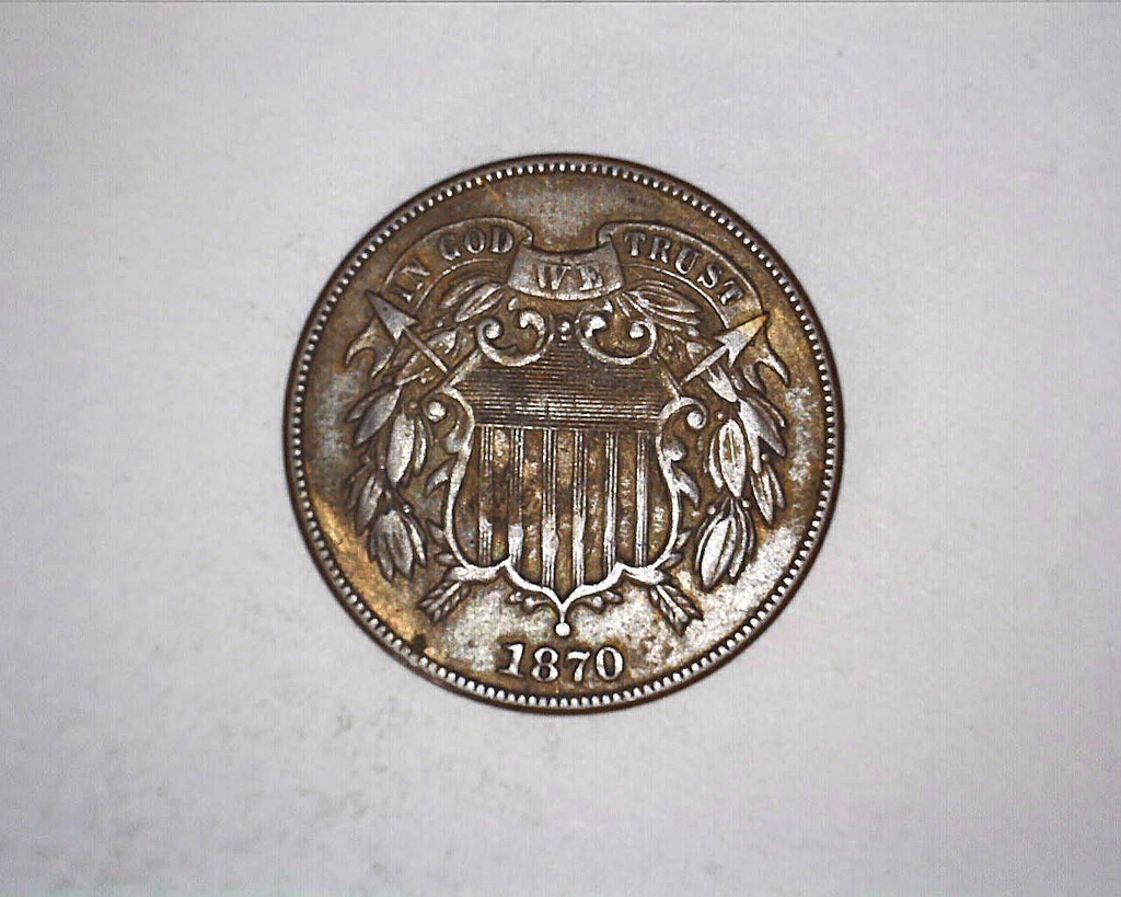 1870 2 Cent Coin