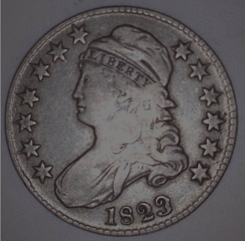 1823 Capped bust Half dollar